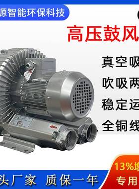RB-81D-2 5.5KW漩涡式高压鼓风机清洗机吹干机上料机漩涡真空泵