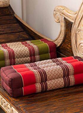 6M0泰国木棉长方形8F769TTJJ扶靠枕客厅飘床头沙发手抱枕长条窗卧