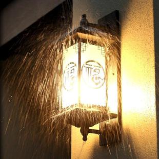 中式太917阳能户外防水壁院灯室外阳台门口别新墅庭外大墙灯门前