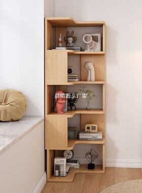 转角书KRQ架落地置小物架纳角柜收墙角拐角纳柜户型客厅家用收架