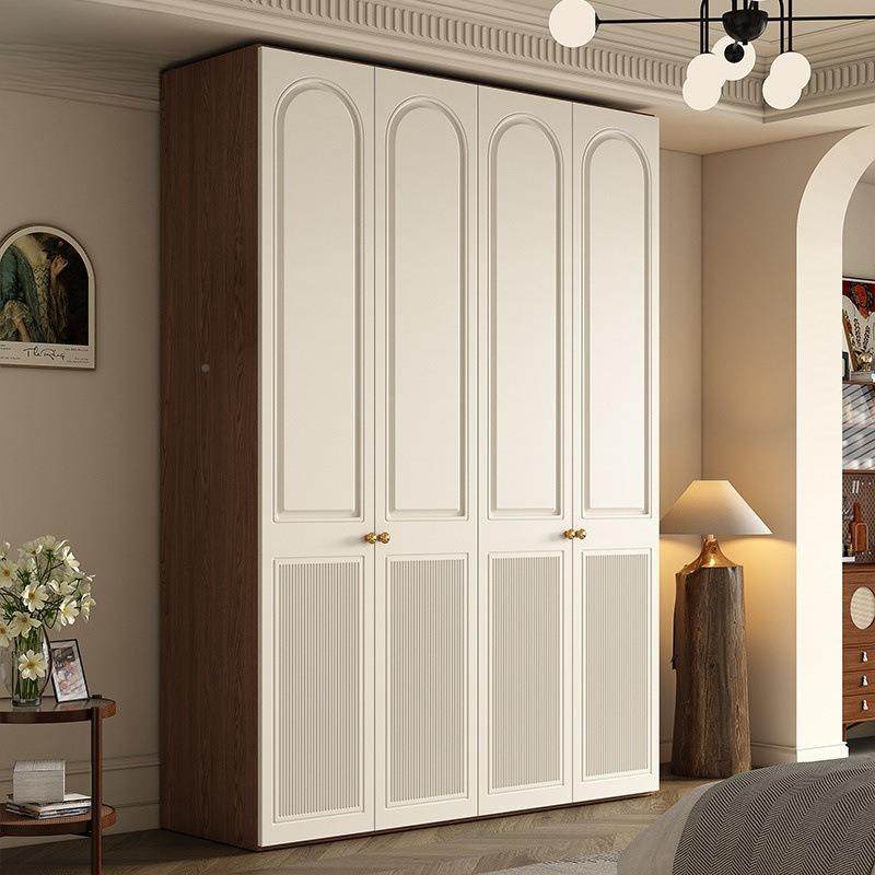 璃新款热门轻法式古衣HUT柜平开复卧室家用门中古风玻衣橱组合