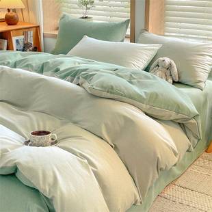 加磨毛被套件1单50x厚200x230非纯棉全棉被罩床件单三加厚磨毛四