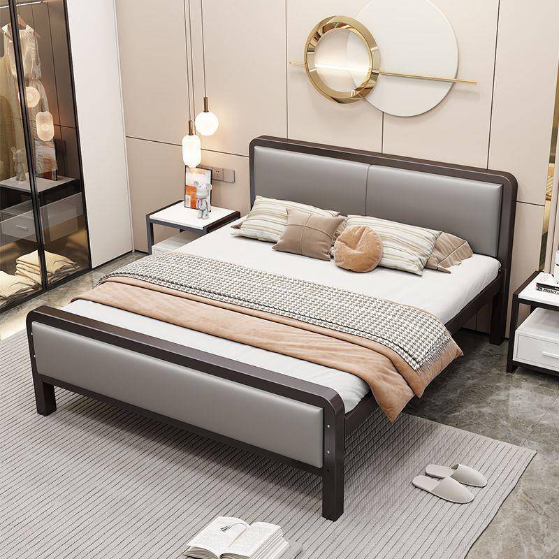 1高档5铁艺床双人1PSV.米出租屋家用静音双床人床.8米铁架床1m公