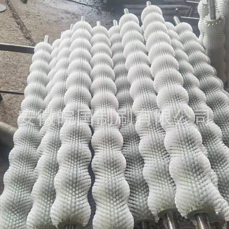 萝土豆清洗卜去毛皮机刷辊浪除尘抛光异型619毛刷波形尼龙丝毛刷