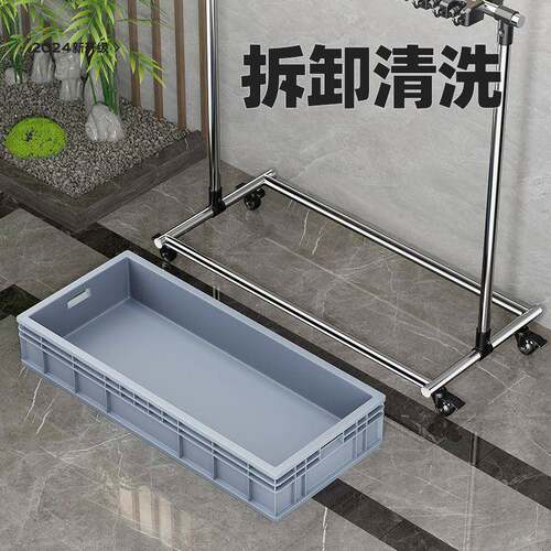 移动拖架家落地式用收纳扫把阳台不锈钢墩置布CD100337把池商用清