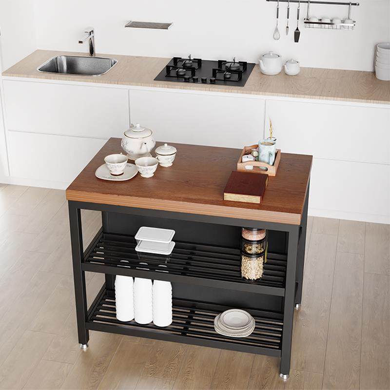 #5309可移动餐中岛台桌一体家用开放式厨房吧台隔断单独料理餐台