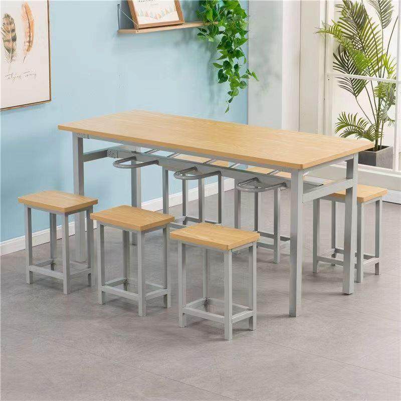 食堂桌46人长方工形挂凳学校厂员工食堂面馆分体餐桌椅MPT组人合,饰品/流行首饰/时尚饰品新,其他DIY饰品配件,淘宝优惠券,粉丝福利购,淘宝优惠卷