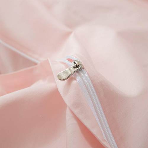 轻奢高床定10支贡anf缎0长纯绒棉四件套全棉棉粉色公主风单被套