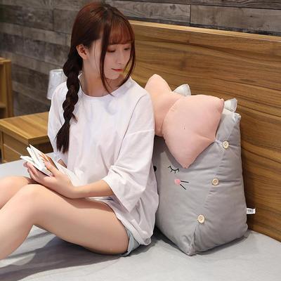 可猫咪靠垫靠枕床头大背三角抱枕学爱生宿舍单人床F76MMHJM上沙发