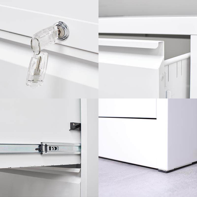 加办厚公卡室挂劳柜a4f钢c制文件办公置物柜箱JQ-1782三斗四斗档