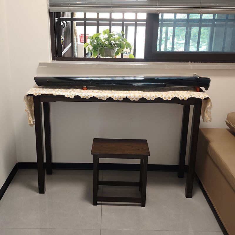 新中式专业古琴桌现代简约国学古筝书法置物桌组合实木新款茶桌
