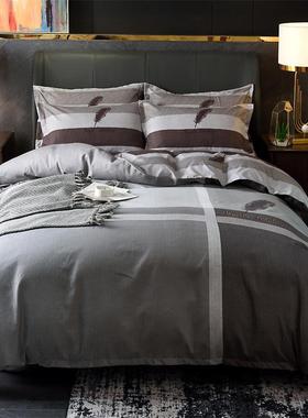 四件华6282套10床上套用品床单被套人单双被罩床上4件02024新款