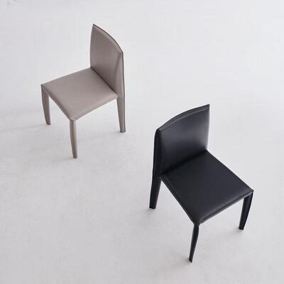 设计师马约鞍餐椅家用简网红椅样板间酒子店52*46*84皮餐厅餐桌椅