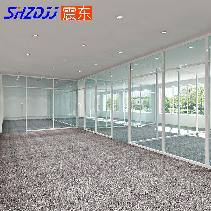 上海家玻璃厂隔断办室公卫生钢间隔断酒店化玻822璃屏风隔断墙