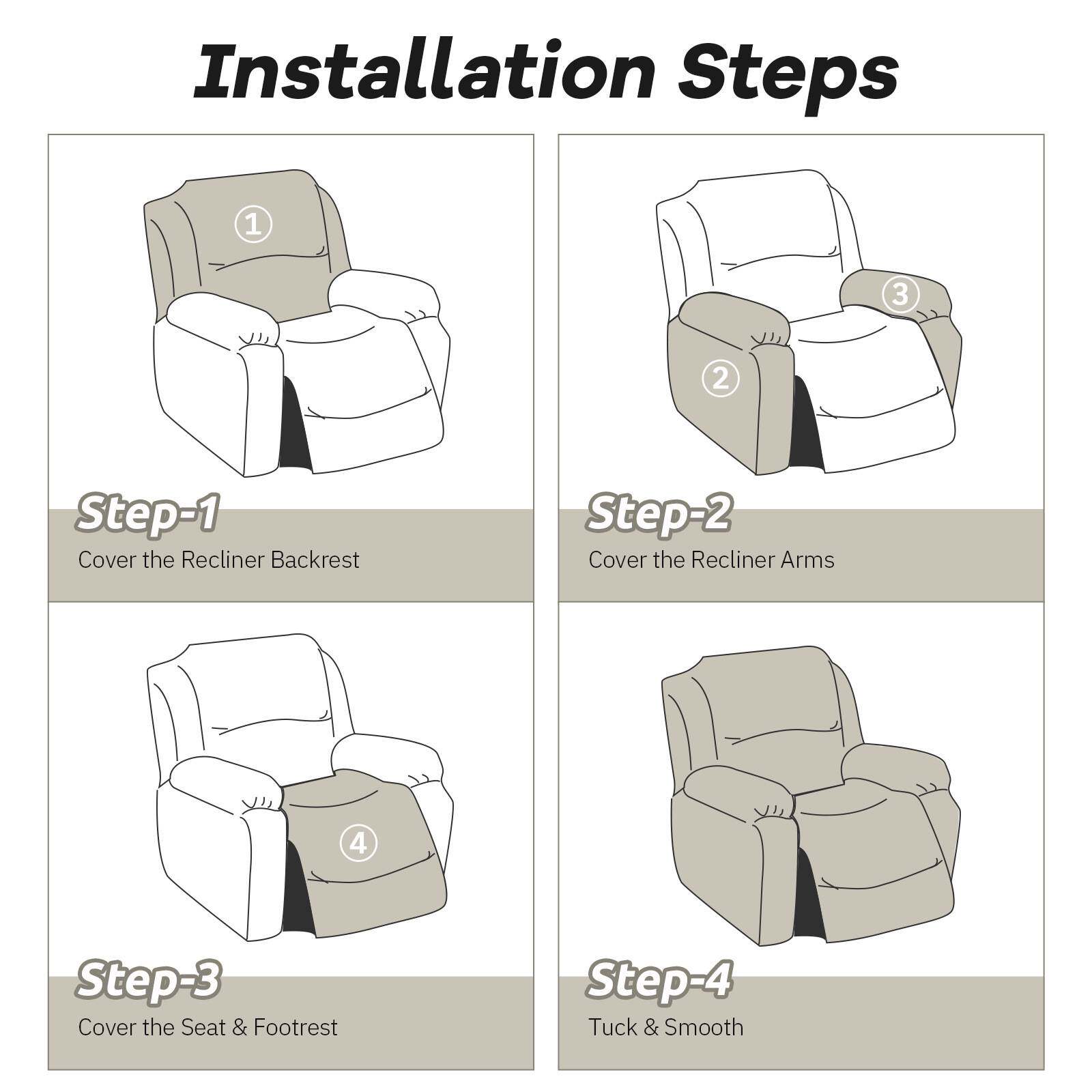 亚马逊跨境全包弹力躺椅沙发套纯色摇粒绒沙发垫罩四季通用躺椅套