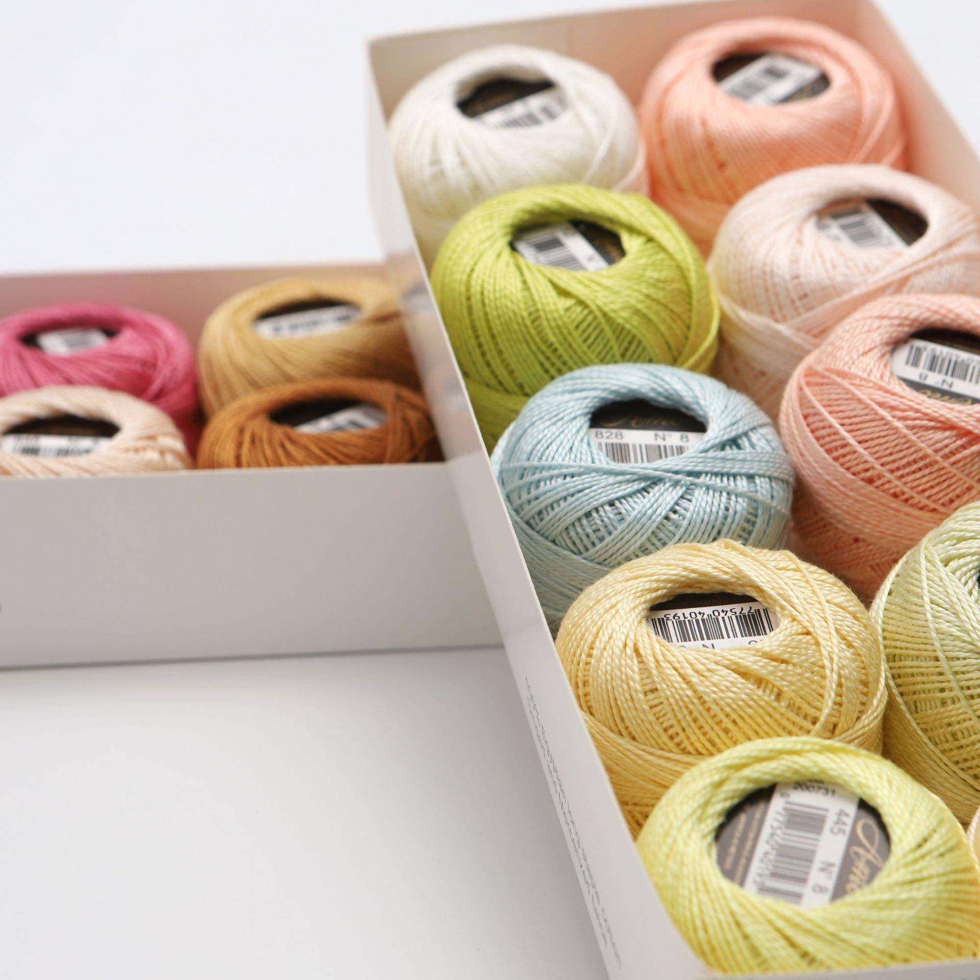 8号烧毛钩丝光埃长绒及纯棉克蕾-60丝线手鞠球绣线编线80色5球套,居家布艺,线,淘宝优惠券,粉丝福利购,淘宝优惠卷