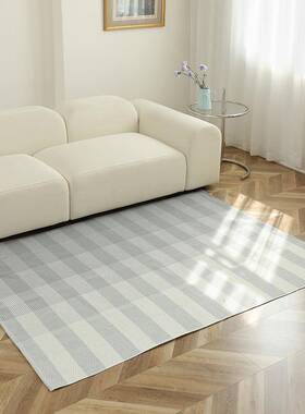 15茶0X地垫200cm棉线编织多地垫厅沙发地毯几垫彩简约家居卧室地