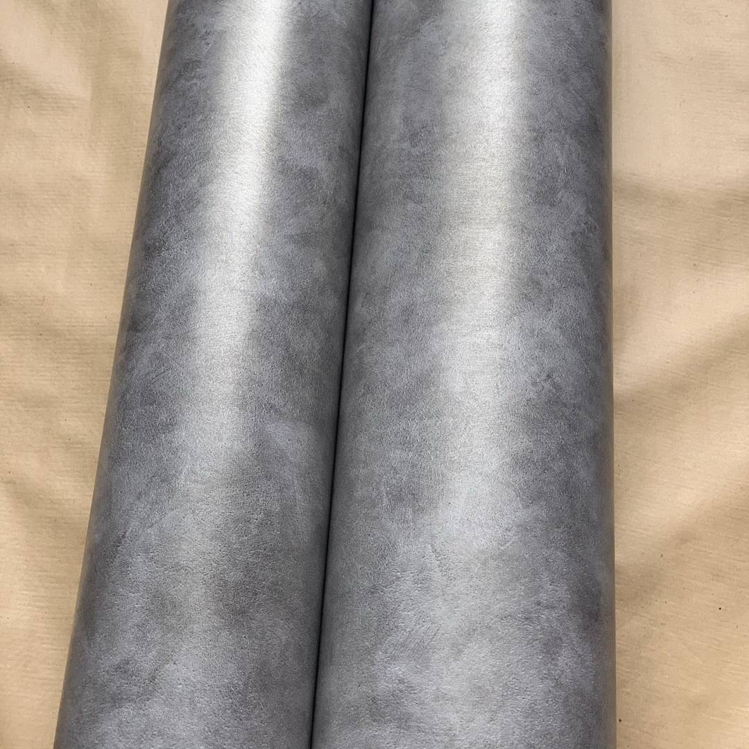 特厚带导气槽水泥工业灰磨砂哑光背胶墙纸壁纸展柜装饰贴膜波音片
