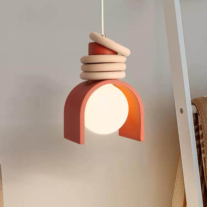 中古风卧室床头吊线灯美式复古床头柜吊灯设计师民宿餐厅吧台灯具