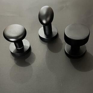 隐形门拉手锁形球黑色现代单面明背装电JVO视景木隐形门锁把手门