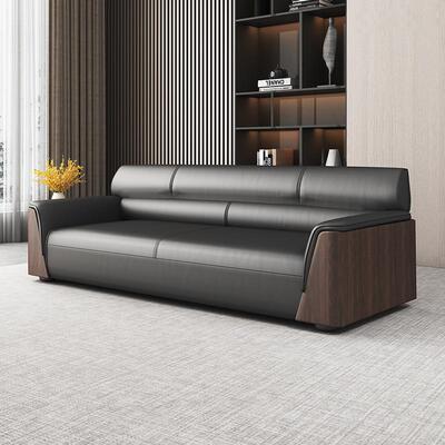 办公沙发EFO会客接约待现简洽办谈单人三人位公室沙发茶几组合套