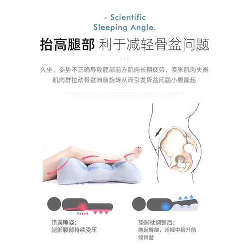 睡觉垫脚枕孕妇抬腿下肢抬高床上腰靠抱枕靠背多功能臀垫夹怡可云