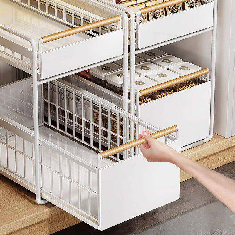 橱柜拉篮抽拉式置物收架厨房面台纳架水池下水槽柜面子内调TAS料,厨房/烹饪用具,抹布架/厨房清洁收纳架,淘宝优惠券,粉丝福利购,淘宝优惠卷