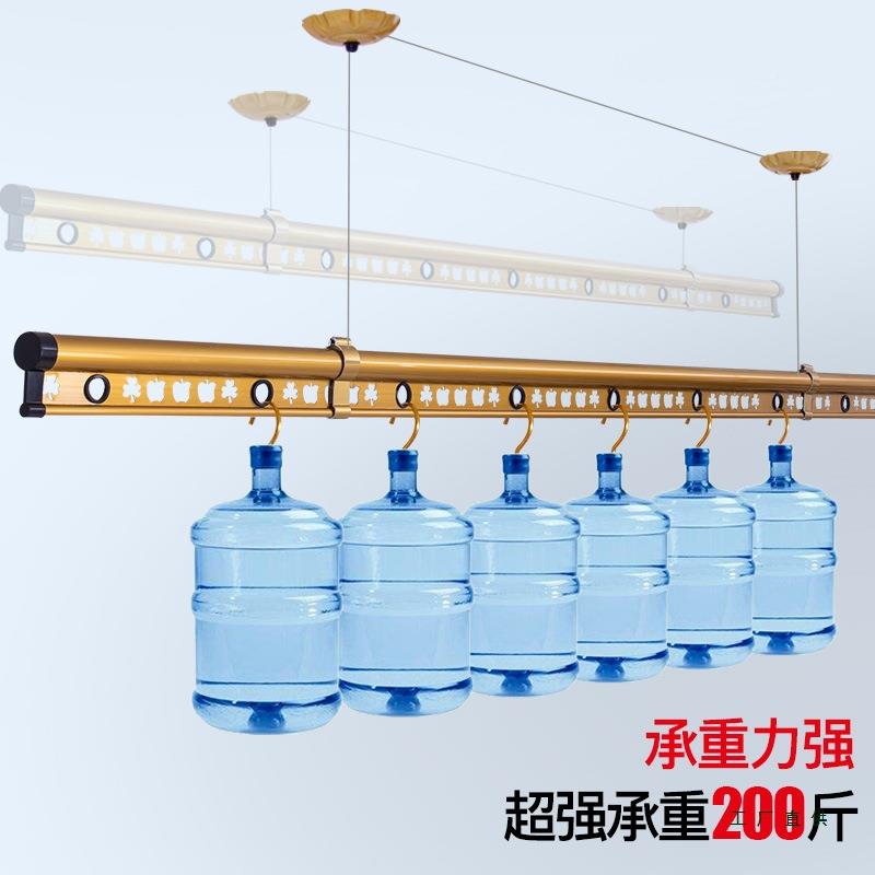 阳台手摇升降F959J67M双式晒衣加筋加厚架室内晾衣杆自杆动凉衣服