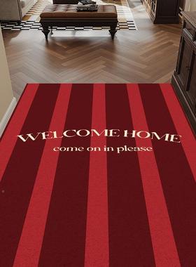 丝圈入户尘门F77577HH地垫式复古室玄外除垫门口进门脚垫耐脏美关