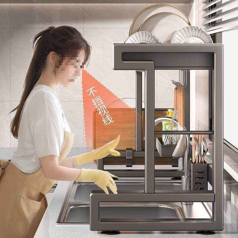 不锈钢水槽置物架洗槽多ZNL功能碗收纳碗架架放碗盘水池碟沥水架,厨房/烹饪用具,抹布架/厨房清洁收纳架,淘宝优惠券,粉丝福利购,淘宝优惠卷