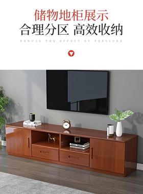 实木茶几电视柜新组合轻奢Q16818小户型客家用白色厅地柜式收纳中