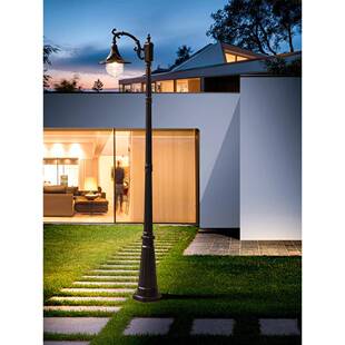 庭院路灯区花小灯广场公园草坪灯户园高杆灯喇叭庭院别墅外园林道