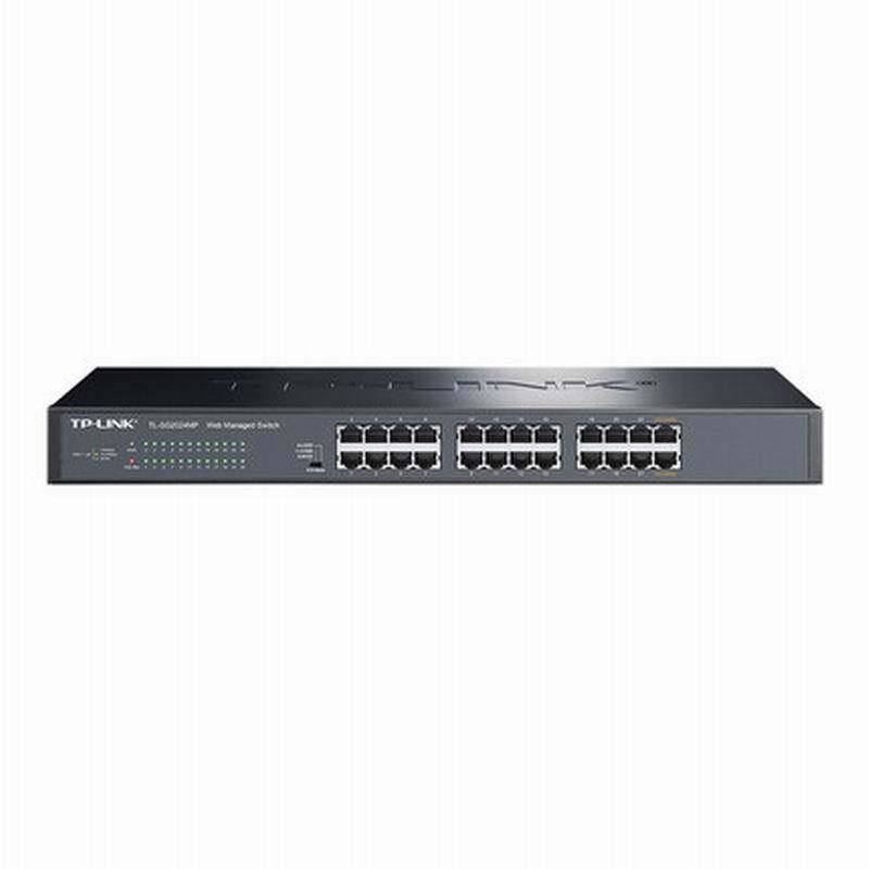TP-LINK TL-SG2024MP 24口全千兆POE交换机千兆端口48V监控AP供电