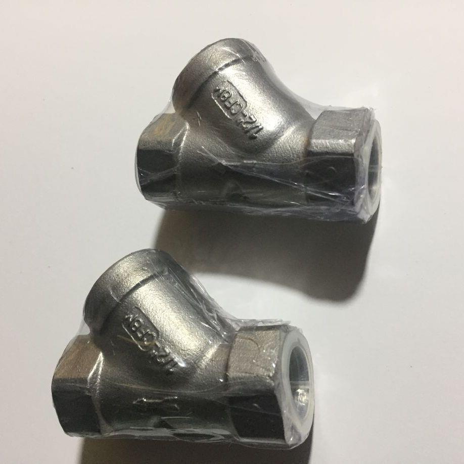 不锈钢304Y型三通内丝接头304不锈钢45度Y型丝口三通1寸2DN32