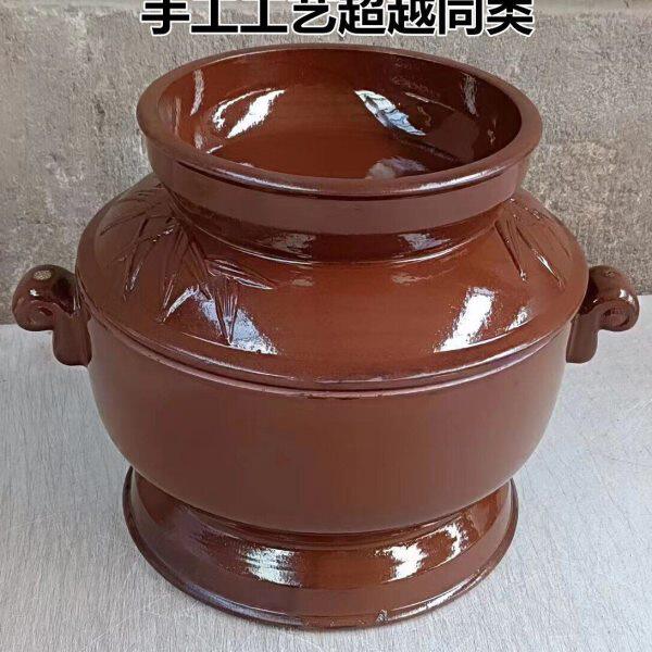 盗汗鸡锅蒸鸡钵盬子鸡锅汽锅鸡汽锅陶瓷蒸锅贵州家用商用隔水炖锅