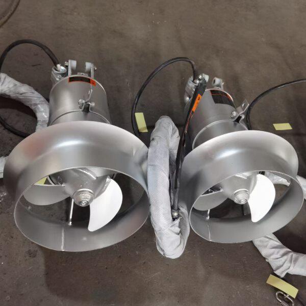国标QJB潜水铜线电机0.37kw220V380V不锈钢耐腐蚀搅拌机推流器