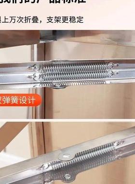 摆不锈钢商餐店饮桌子外折叠圆桌烧烤用大排挡桌农WEC村吃饭桌餐