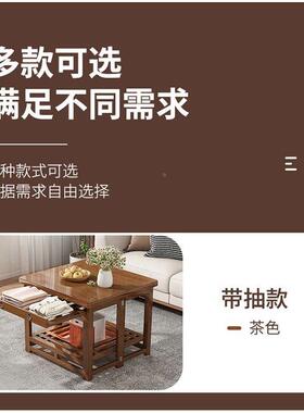 烤桌子全套一整火套架四方形可折叠家用烤取暖桌实木餐火桌茶VJO