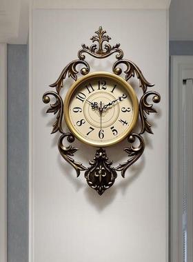 欧复美式古BSW017卧装室墙面挂式钟客厅挂钟壁饰客厅墙饰玄关墙壁