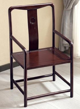 实木太椅子中式圈配椅围椅茶桌椅家办公主人师椅卷书椅官用VJB帽