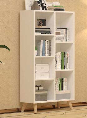 约简书架落地家用简易置物储物柜简约代AEF学生书柜书架架办公柜