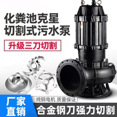 泵污水泵工程潜水V排污38PWP0大功率高扬程铁不锈钢铸管道泵