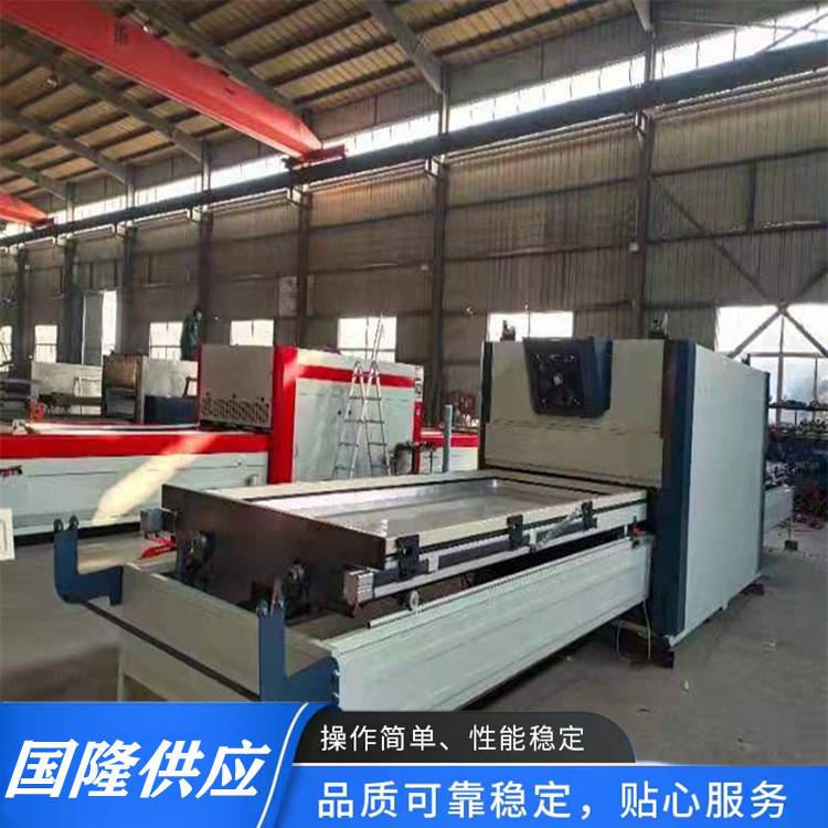 免漆家具吸塑机 PLC自动锁扣自动切膜 曲面橱柜门板真空覆膜机