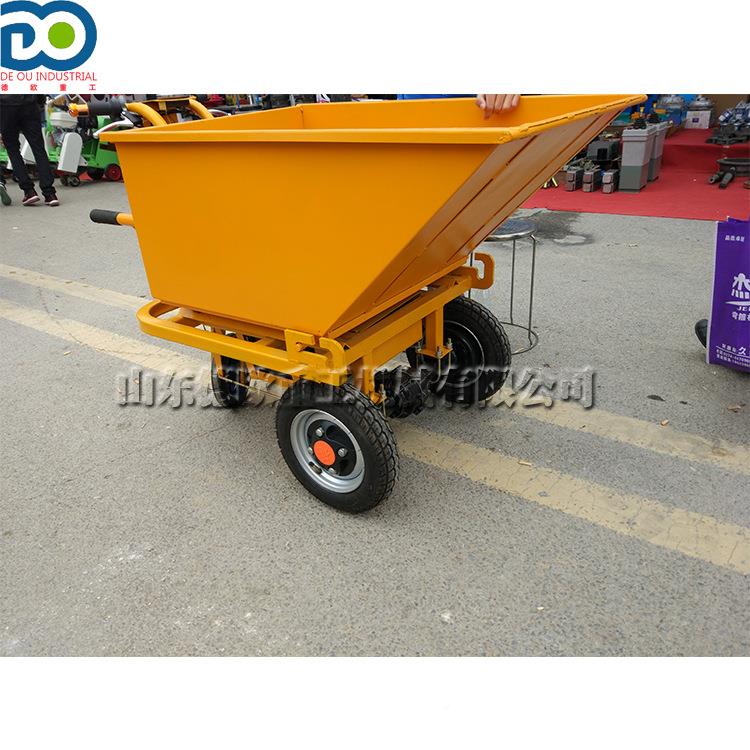 农地用工建筑灰斗车型电动小推-车两轮三轮方手斗推货车