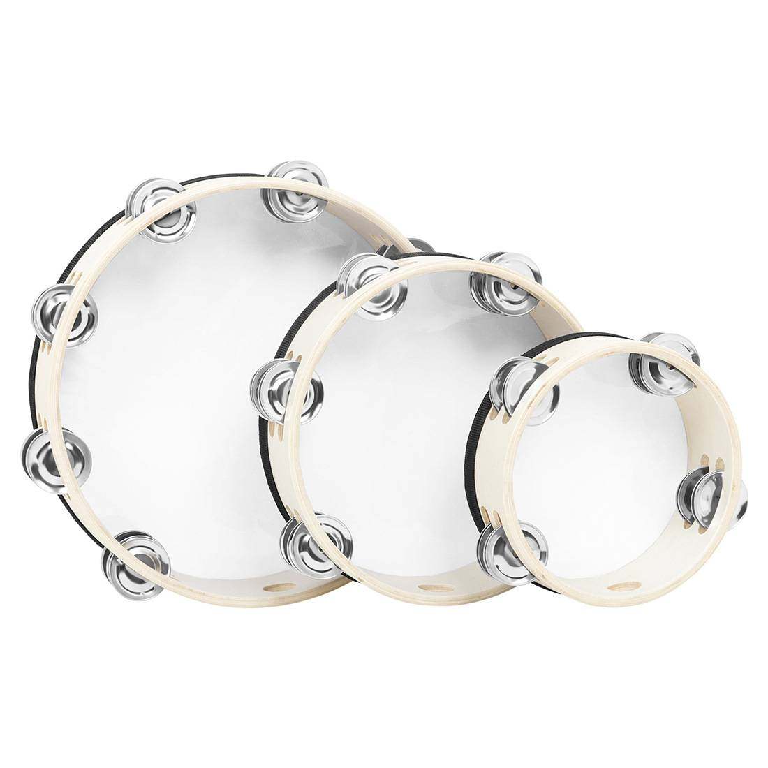 奥尔夫打击乐器铃鼓6寸8寸10寸手摇铃鼓幼儿园儿童舞蹈白鸽手拍鼓