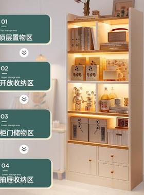 置书架置电物G573BL2架落地多层储物书柜客厅家用收纳展示柜子视