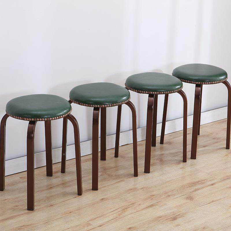 美式复11古椅艺凳子家用高板凳简约现代铁皮革餐桌凳可叠圆放欧式,基础建材,脚轮/万向轮,淘宝优惠券,粉丝福利购,淘宝优惠卷