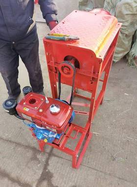 稻麦脱粒机小水稻脱TJX粒机打谷型机农离用自l分排草收割打籽机脱