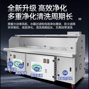 108高炉端平水电复合无烟烧烤烟吸车免清洗油净化移动摆摊烧烤烧