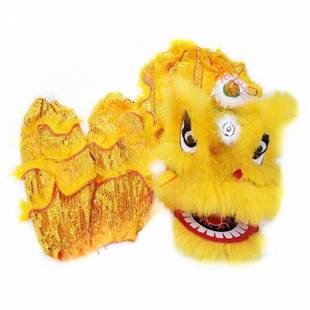 儿童舞狮狮子头表演道具全套舞狮子服装小孩表演幼儿园舞狮垒德株